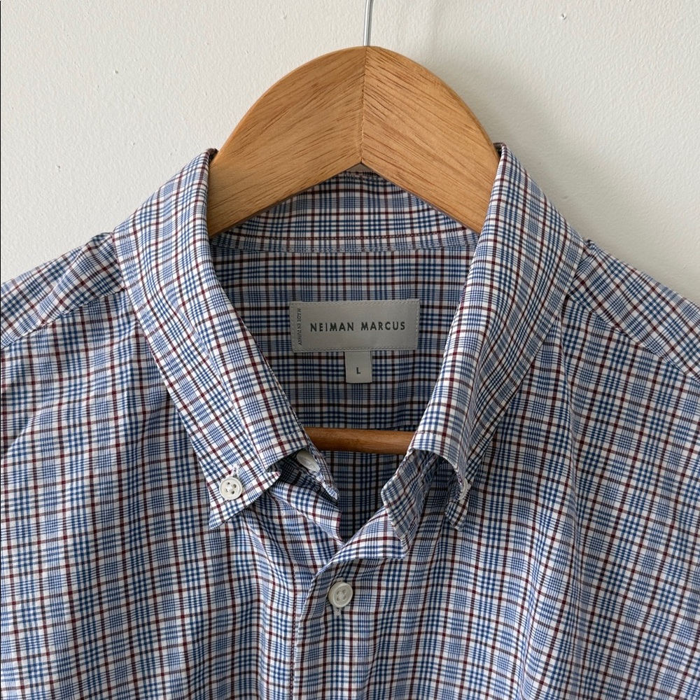 Neiman Marcus Multicolor Checkered Men's Shirt